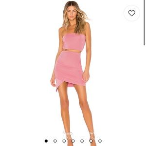 Lafonda Strapless Mini Set in Rose Pink